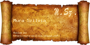 Mura Szilvia névjegykártya
